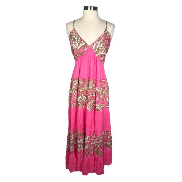 Holiday Design Solmar Maxi Dress - Toucan & Hot Pink - Size Small - Picture 2 of 6